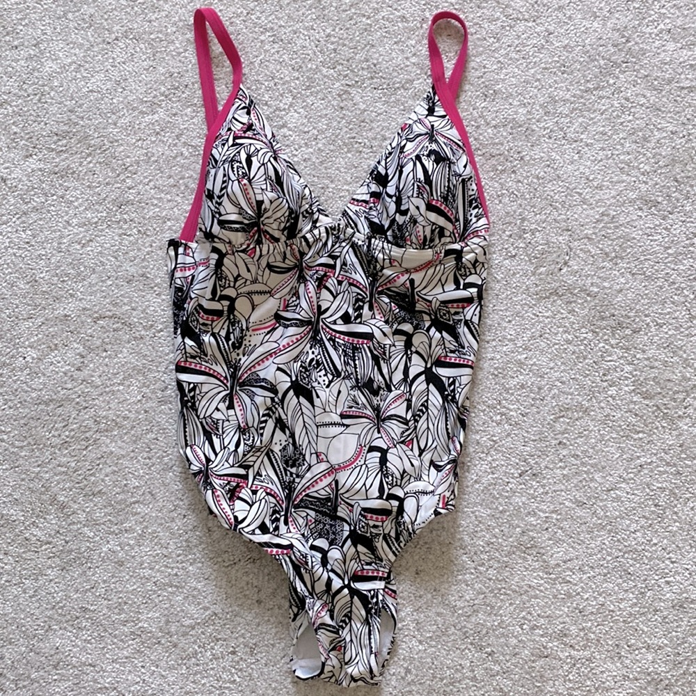 Floral One piece bathing suit